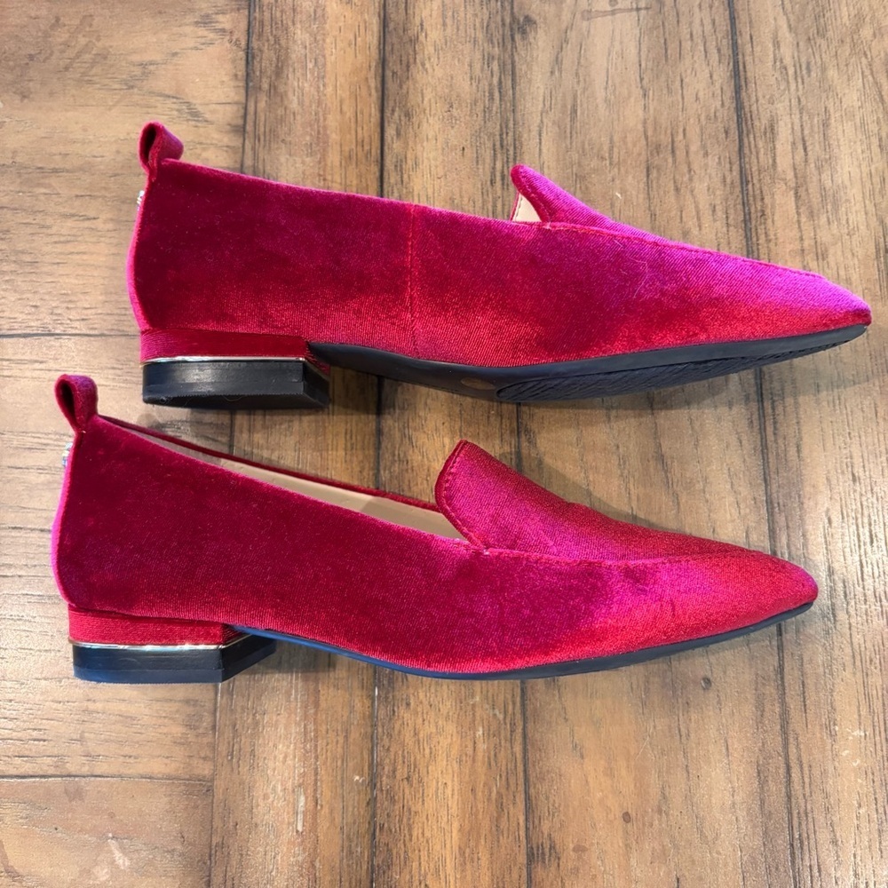 Alex Marie the Campbell Raspberry Velvet Dress Loafer,size 6.5, Classy Elegance - Picture 2 of 8